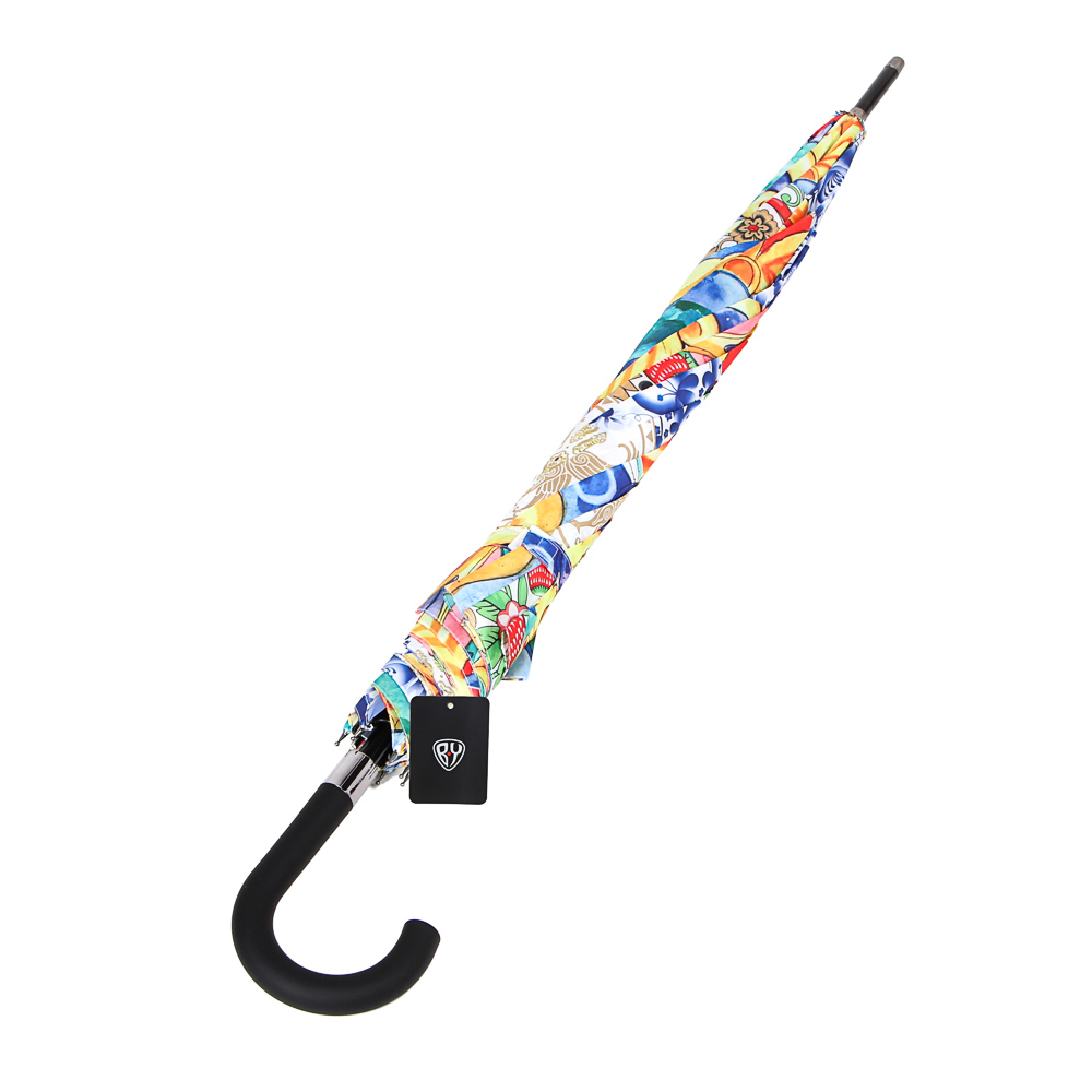 BY Зонт-трость "Золотое Кольцо", полиэстер, сплав, 70см, 8 спиц, арт.№ 302-333