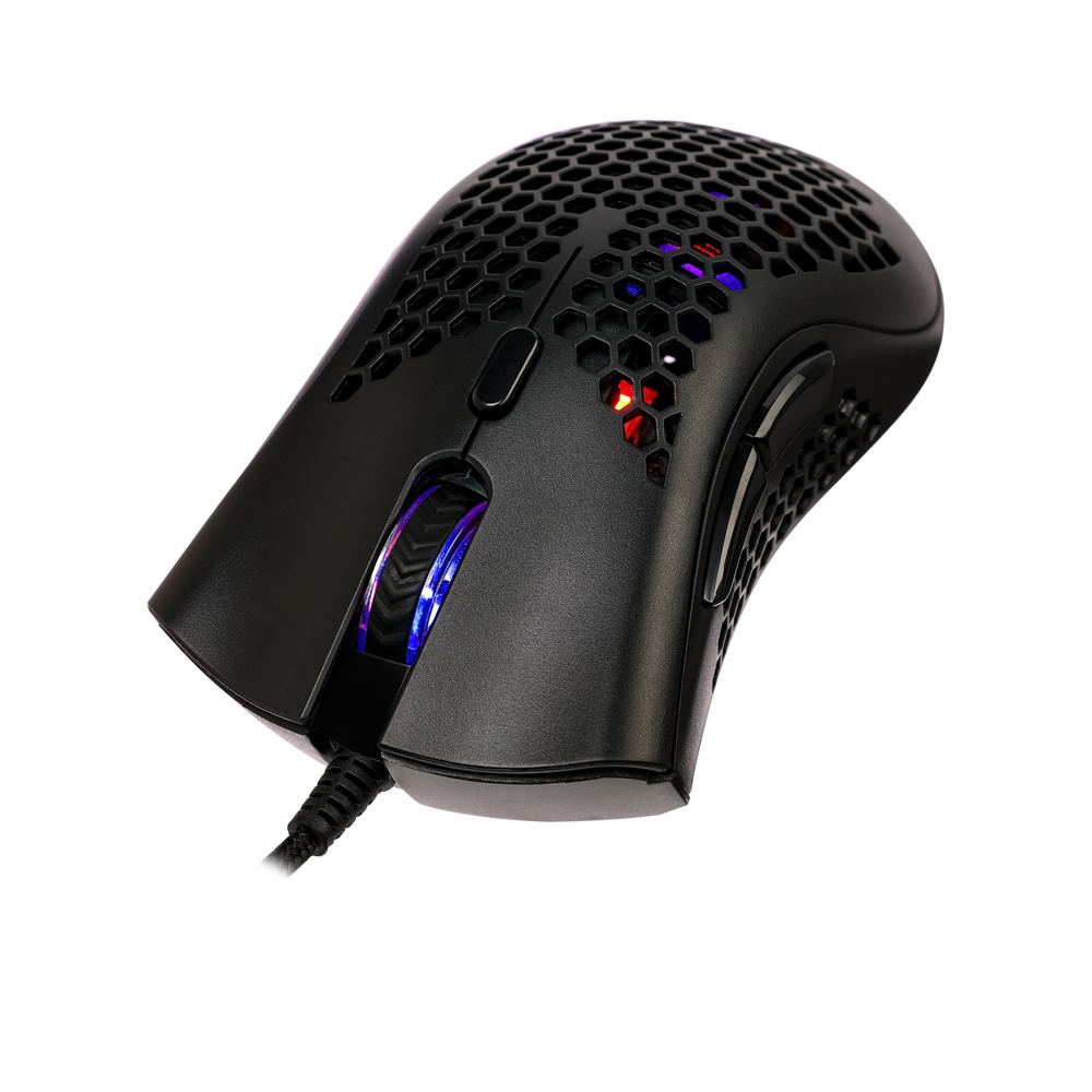 BY Игровая мышь проводная Shotgun 12400dpi,7D,PAW3327,RGB,220см, арт.№ 405-056