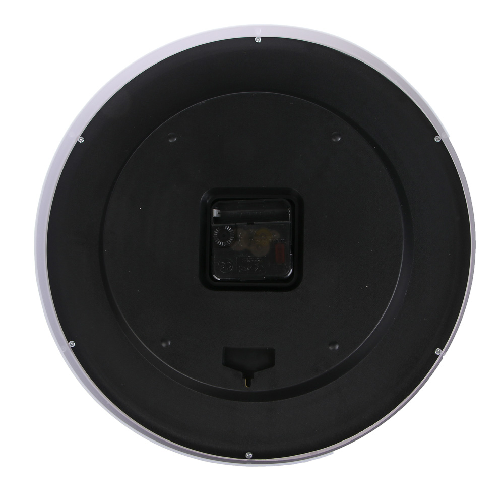 Часы настенные тм LADECOR CHRONO круглые, 30x30x4 см, пластик, стекло, 1хАА, арт.№ 581-367
