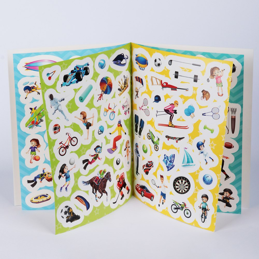 ХОББИХИТ Книжка с наклейками "100 наклеек", 4 страницы, бумага, 20х15см, 4-6 дизайнов, арт.№ 290-236