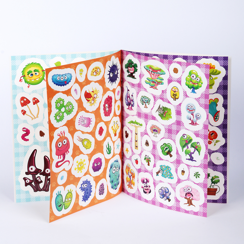 ХОББИХИТ Книжка с наклейками "100 наклеек", 4 страницы, бумага, 20х15см, 4-6 дизайнов, арт.№ 290-236