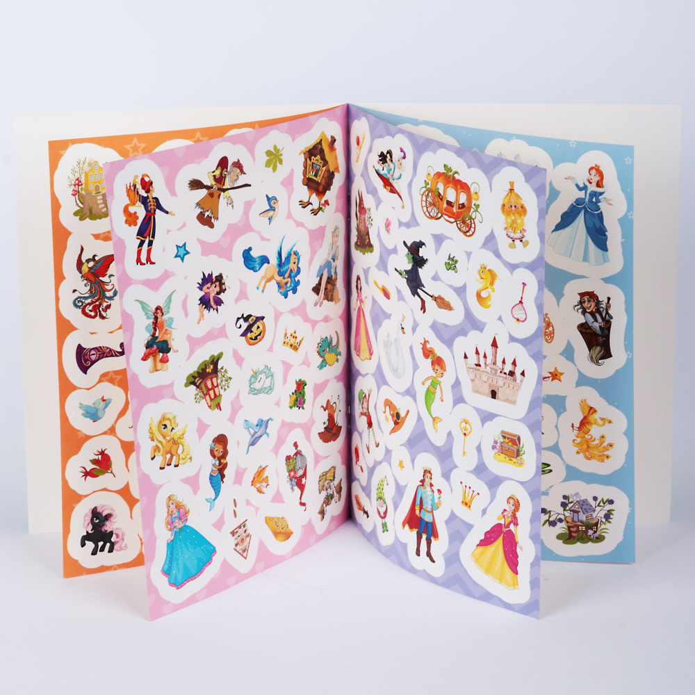 ХОББИХИТ Книжка с наклейками "100 наклеек", 4 страницы, бумага, 20х15см, 4-6 дизайнов, арт.№ 290-236