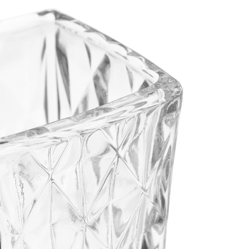 Ваза стеклянная, 5,5х6x18 см, 3 дизайна, арт.№ 502-218