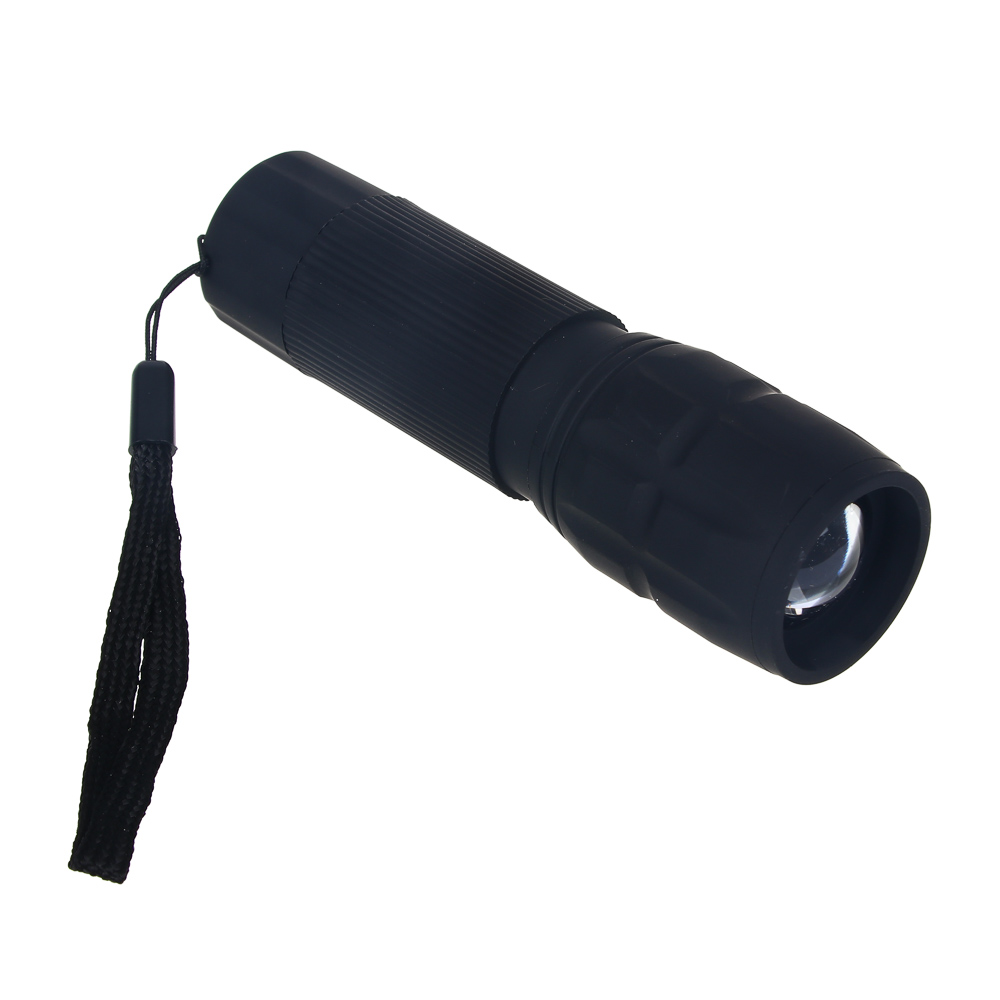 ЕРМАК Фонарь с фокусировкой 0,75 Вт LED, 3xAAA, резинопластик, 11,5х3 см, арт.№ 198-022