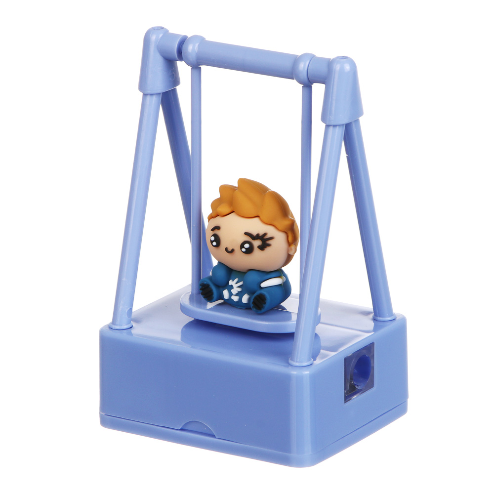 Точилка-качели с фигуркой-топпером BY Русские Супергерои "Яркий День" пластик, металл, 4 диз., арт.№ 801-122