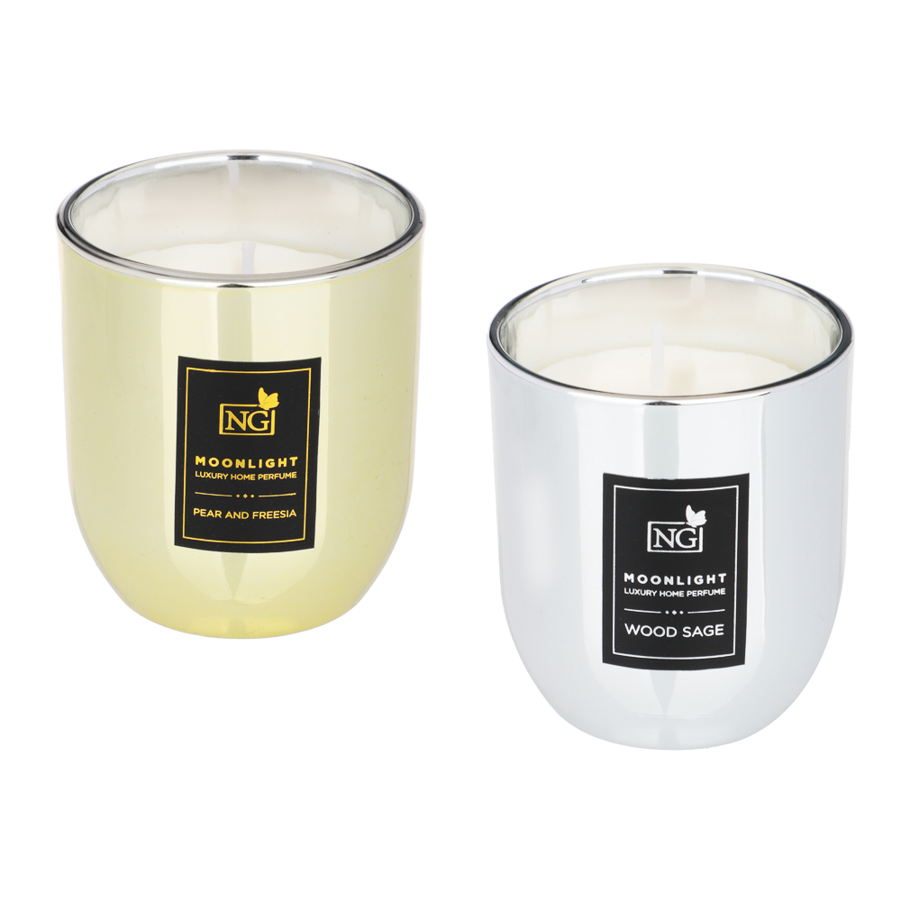 NEW GALAXY Свеча ароматизированная Moonlight 135 гр. wood sage, pear and freesia, арт.№ 778-158