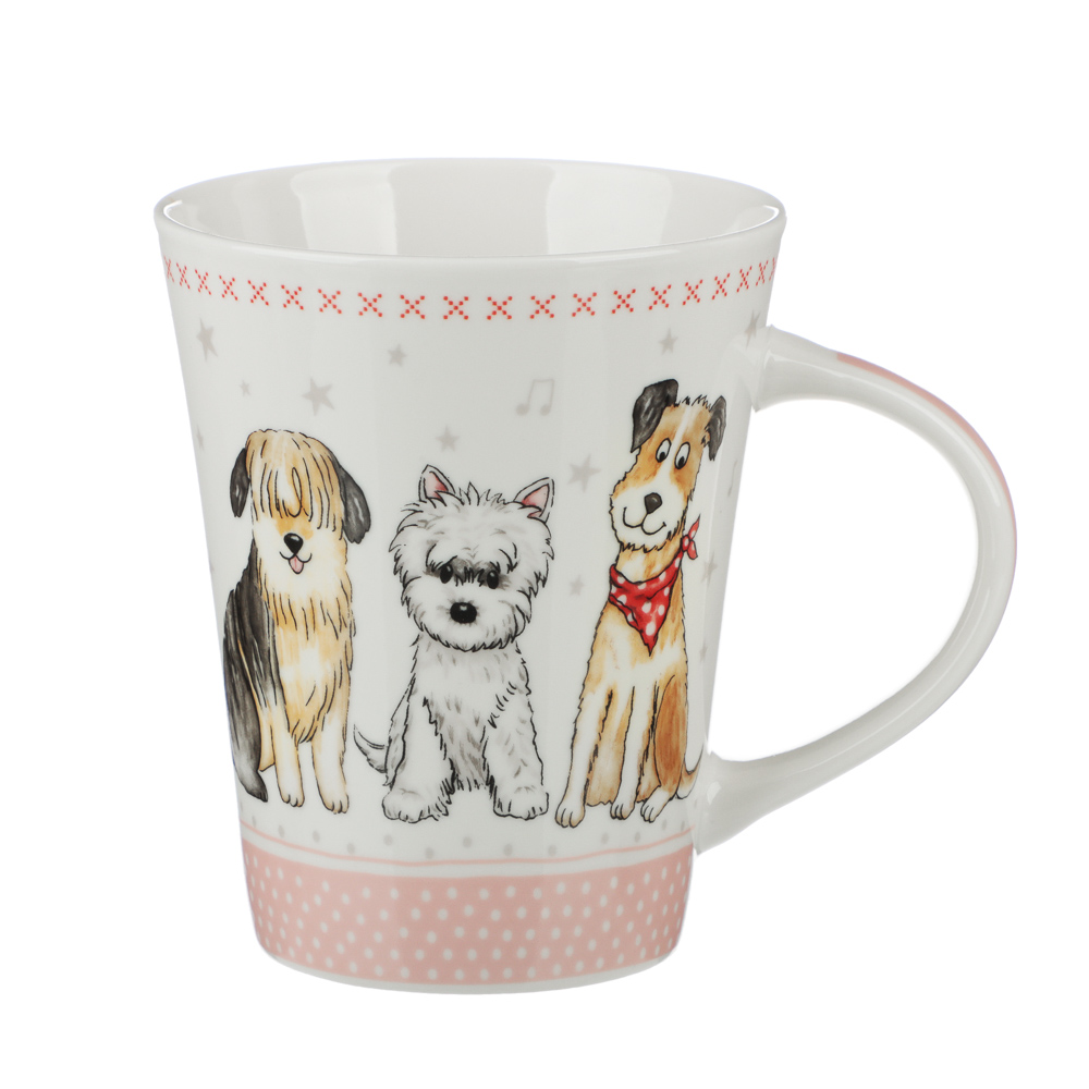 MILLIMI Дружок Кружка 350мл, фарфор, 4 дизайна, арт.№ 806-057