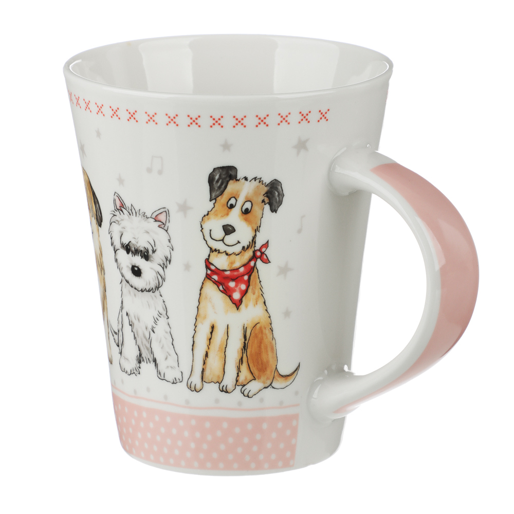 MILLIMI Дружок Кружка 350мл, фарфор, 4 дизайна, арт.№ 806-057