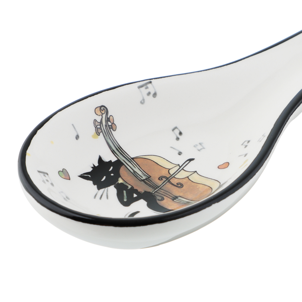 MILLIMI Котейка Подставка для ложки, 22x7x2,5см, керамика, арт.№ 824-130