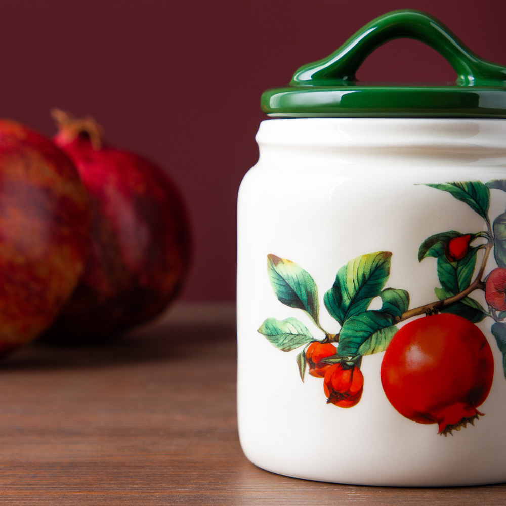 MILLIMI Гранат Банка для хранения, 500мл, 10х13,8см, керамика, арт.№ 824-134