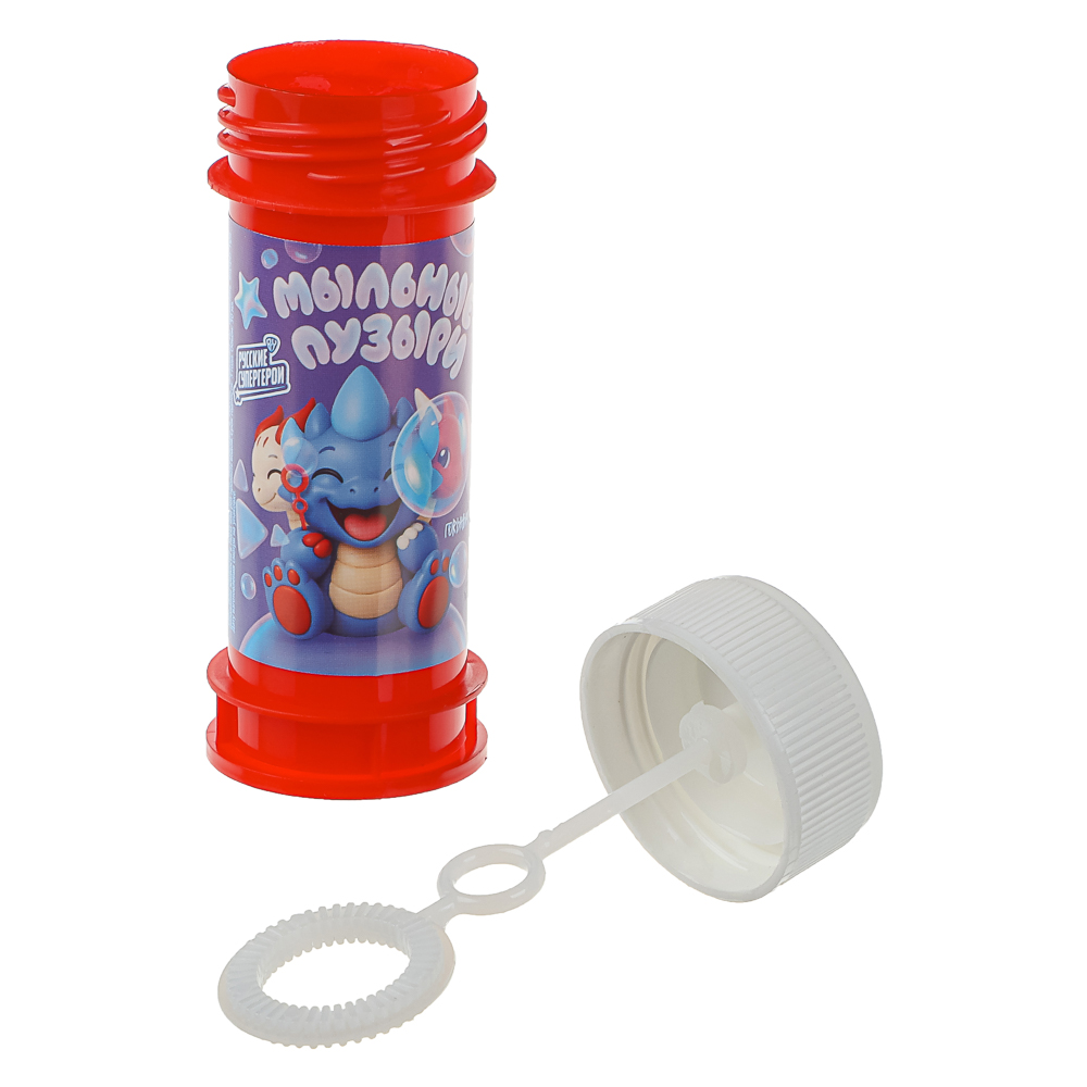 Мыльные пузыри BY Русские Супергерои, 50мл, мыльный раствор, пластик, 6 дизайнов, арт.№ 460-056