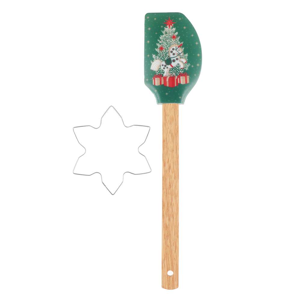Новогодняя коллекция Щелкунчик Набор 2 пр., лопатка силиконовая, форма для печенья, 2 дизайна, арт.№ 856-220
