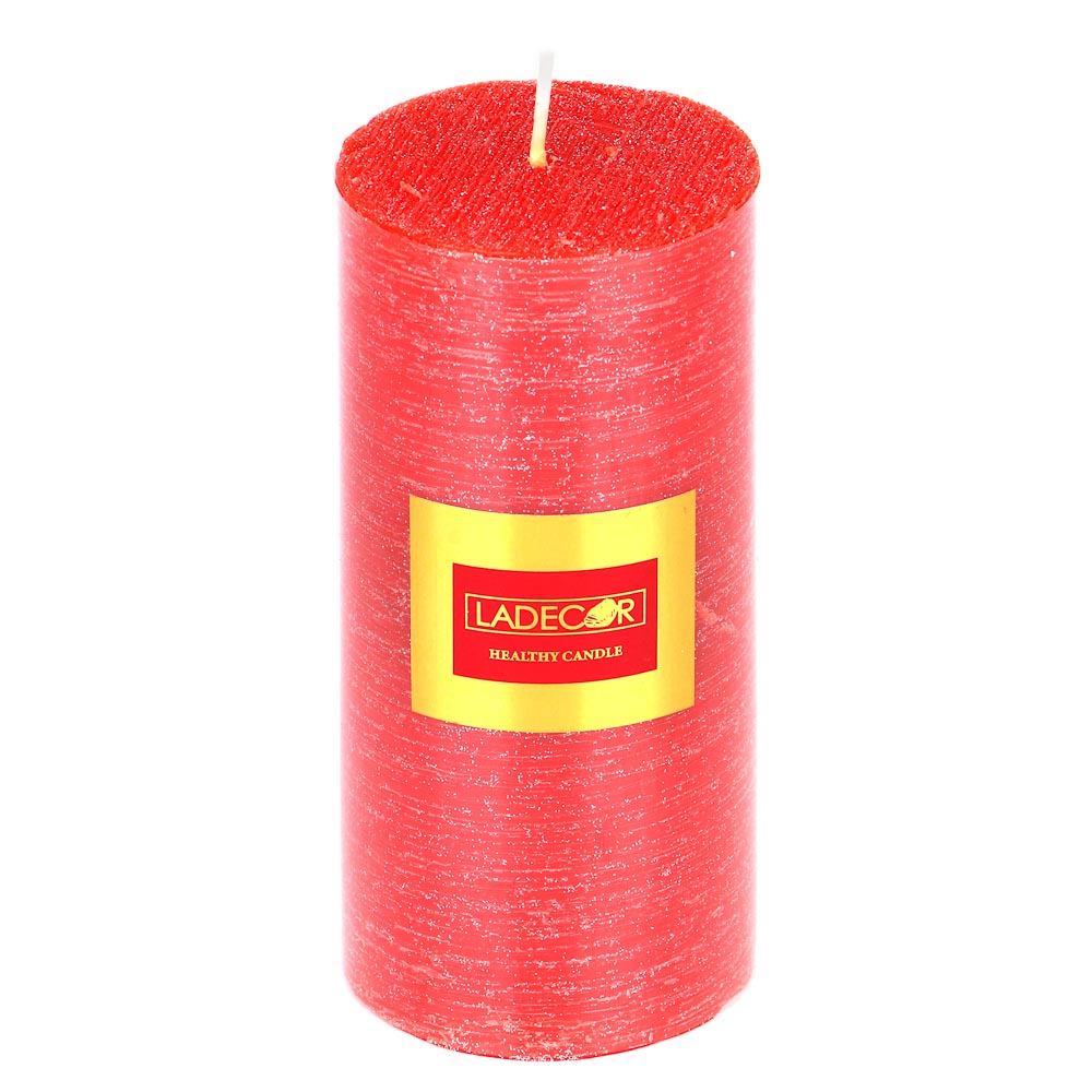 Свеча ароматическая с глиттером, 7x15, аромат - красная слива, арт.№ 508-860