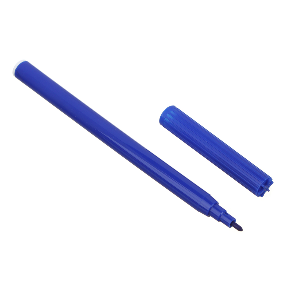 Кавай Фломастеры 12 цветов, с цвет. вентилир. колпачком, большие, смываемые, пл., ПВХ пенал, арт.№ 256-006