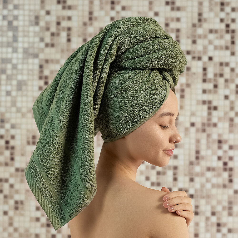 PROVANCE Виана Полотенце махровое, 100% хлопок, 70х130см, зеленый, арт.№ 484-027