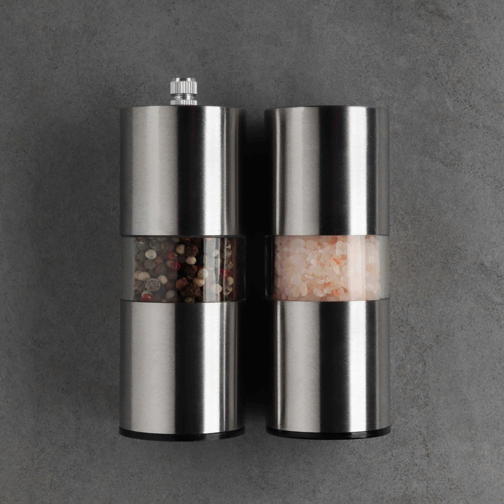 VETTA Набор для специй 2пр. мельница 14см + солонка 13см, акрил, P3 5305SP, арт.№ 827-029