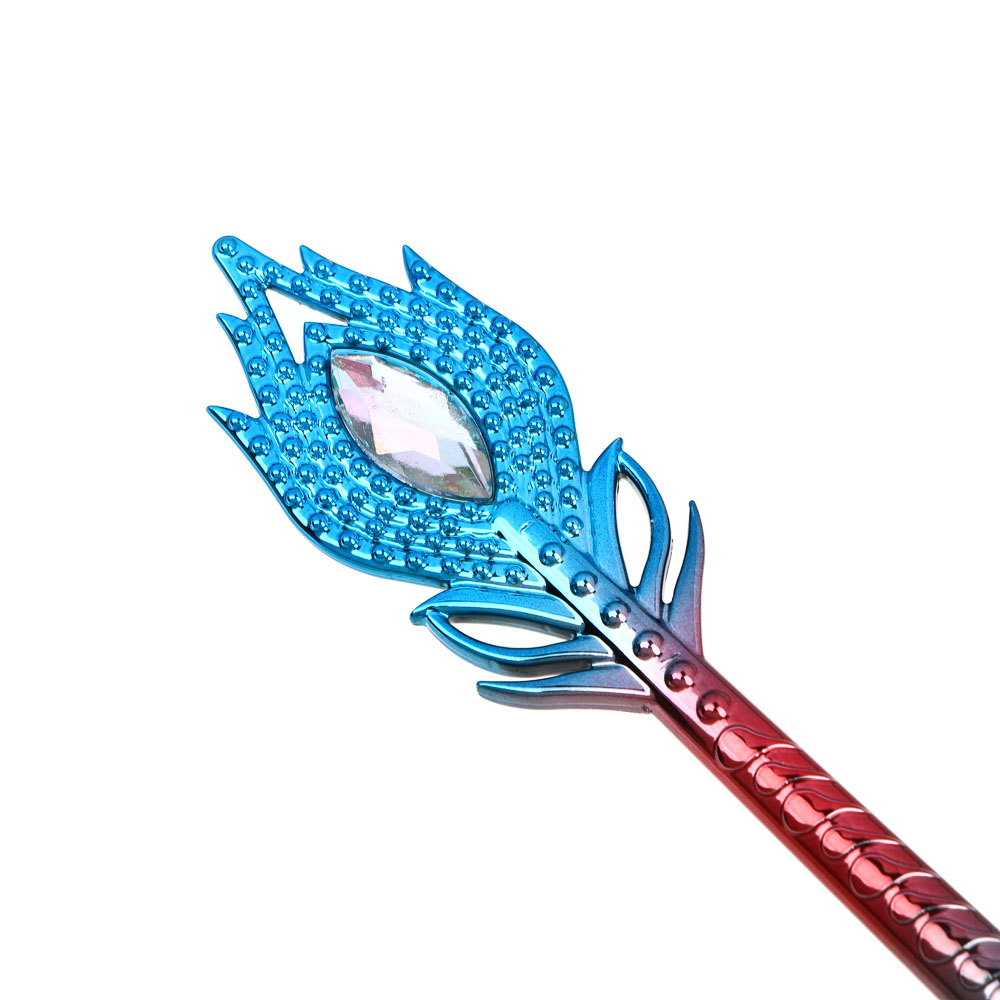 Ручка гелевая синяя, в форме "Жар птицы", радужный корпус под металл, 18,5 см, 4 цвета корпуса, арт.№ 591-192