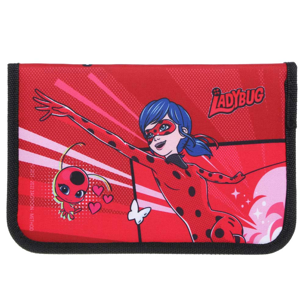 Пенал школьный жесткий прямоугольный 21х13,5 см Ледибаг/Супер-Кот, 1 отделение, верх полиэстер с печатью, "Кор", 2 дизайна, арт.№ 811-015