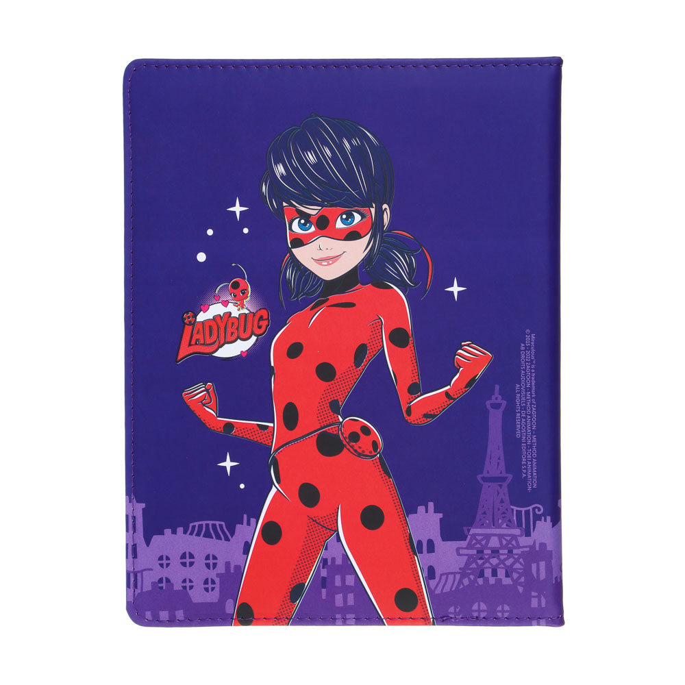 Ледибаг/Супер-Кот Дневник шк., 20,8х16,5см, 48л., тв.обл. с порол., иск.кожа, закладка, "Кор", 2 диз, арт.№ 811-018