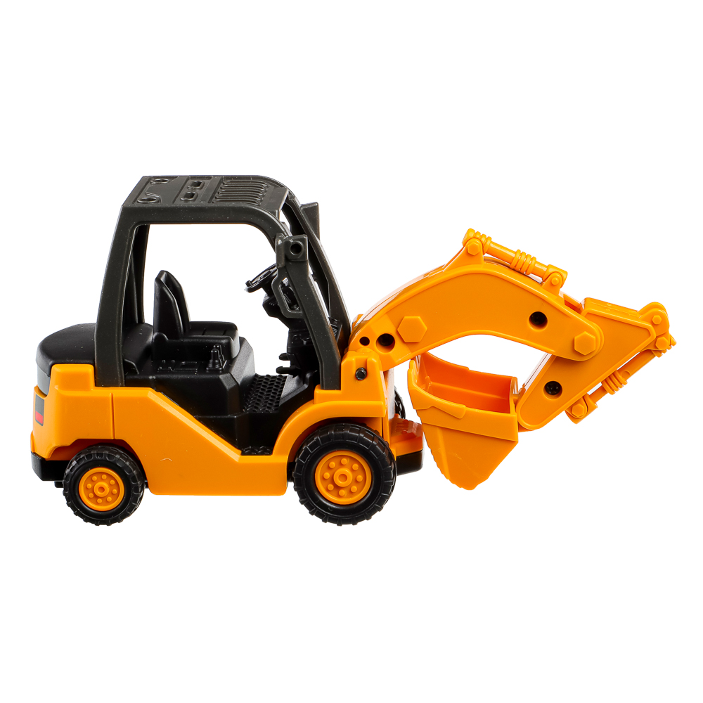 ИГРОЛЕНД Спецтехника, инерция, ковш-трещотка, PP, 13,6х5,1х7,5см, 3 дизайна, арт.№ 292-178