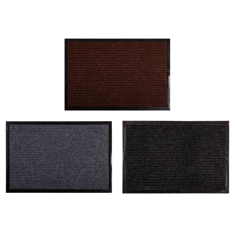 Коврик придверный тм VETTA Trine, иглопробивной, 40х60см, 550г/м2, 3 цвета, арт.№ 466-345