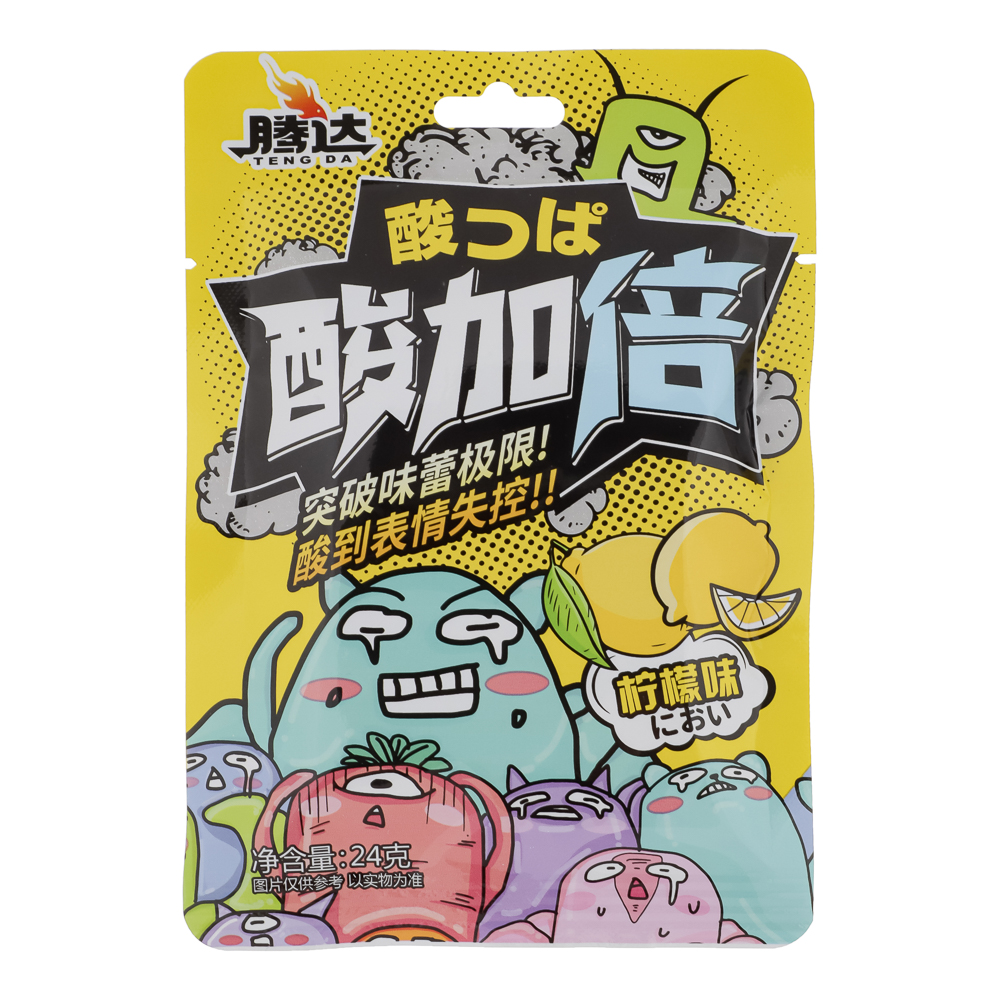 Конфеты супер кислые лимон Монстрики 24 гр, арт.№ 347-461