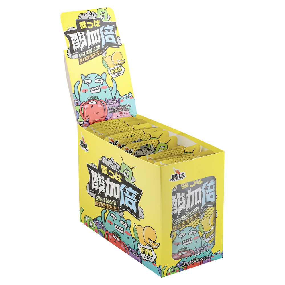 Конфеты супер кислые лимон Монстрики 24 гр, арт.№ 347-461