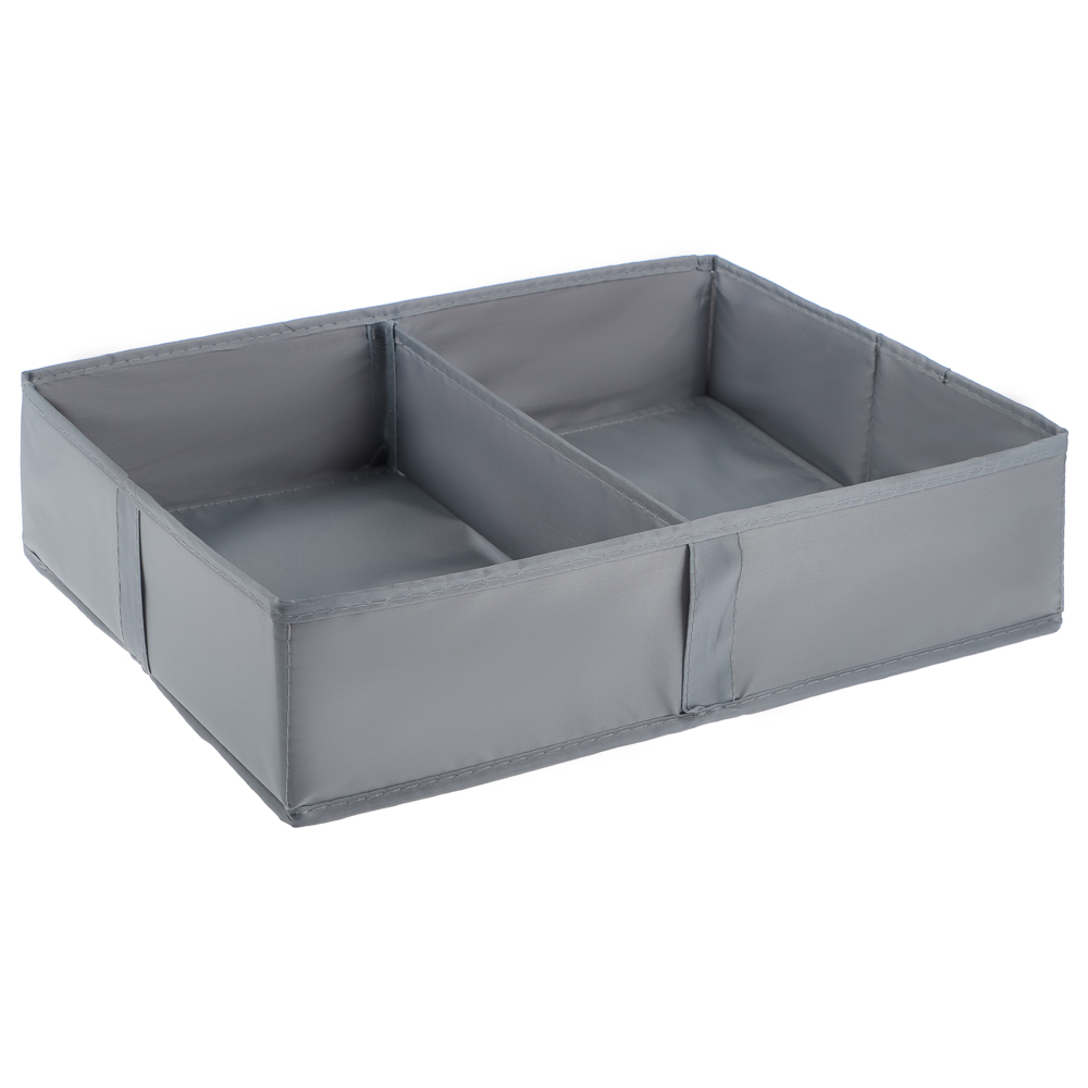 VETTA Органайзер, 2 отделения, 40х30х10см, Швеция, полиэстер, серый, арт.№ 457-751