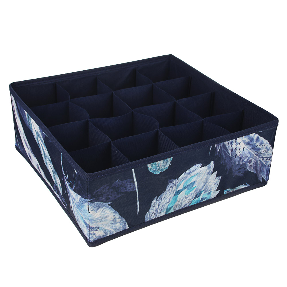 VETTA Санремо Органайзер для мелочей 32х32х12см, без крышки, 16 секций, спанбонд, 2 дизайна, арт.№ 457-515