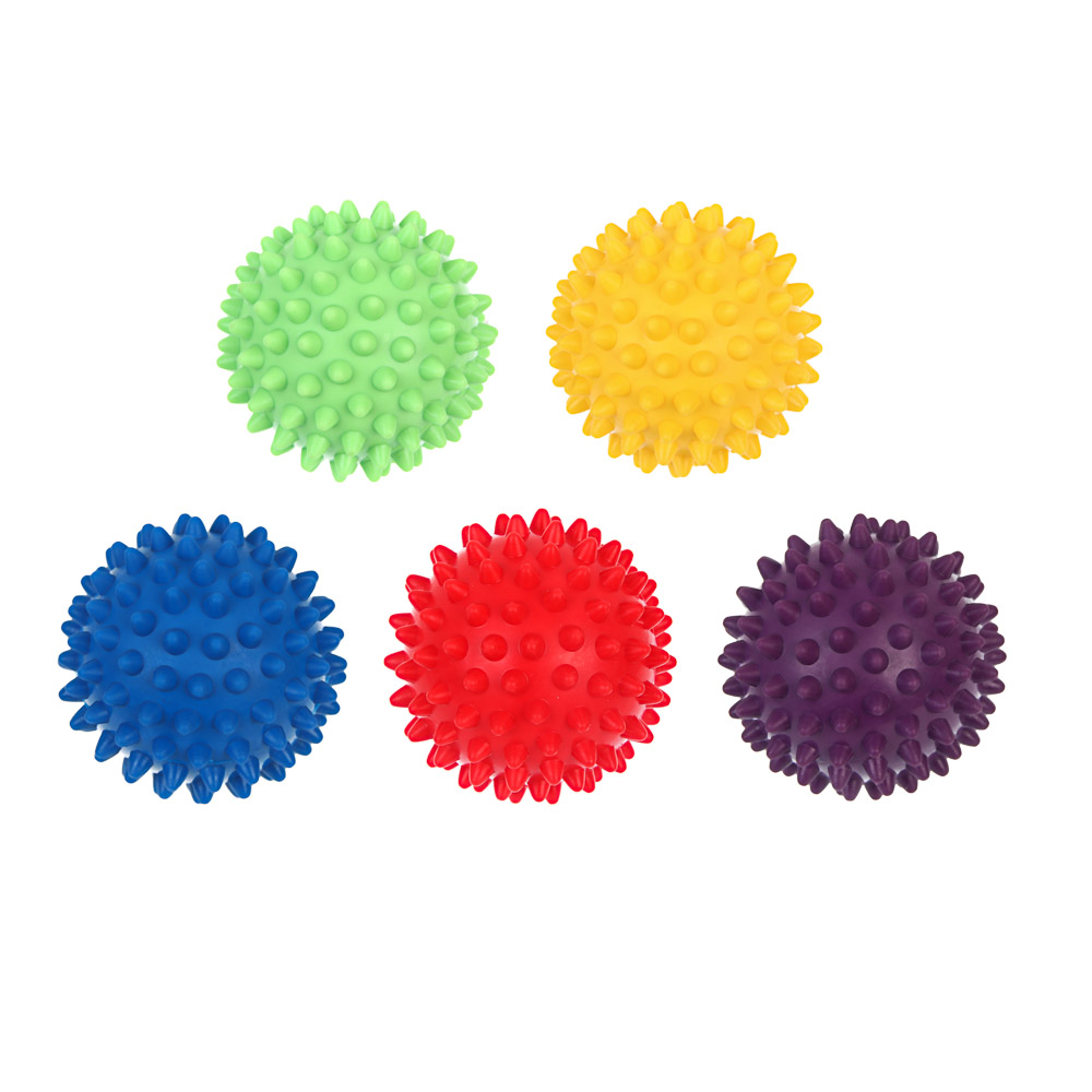 Массажёр "Ёжик" тм BY SPORT, 7см, ПВХ, 41 г, 5 цветов, арт.№ 192-127