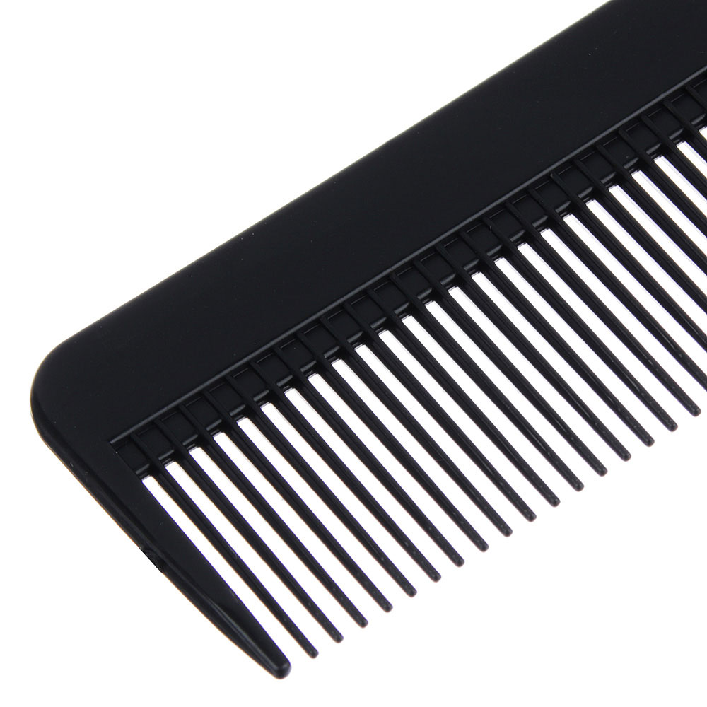 ЮНИLOOK Расческа-гребень с металл. стержнем, пластик, 21,2х2,6см, черный, арт.№ 319-002