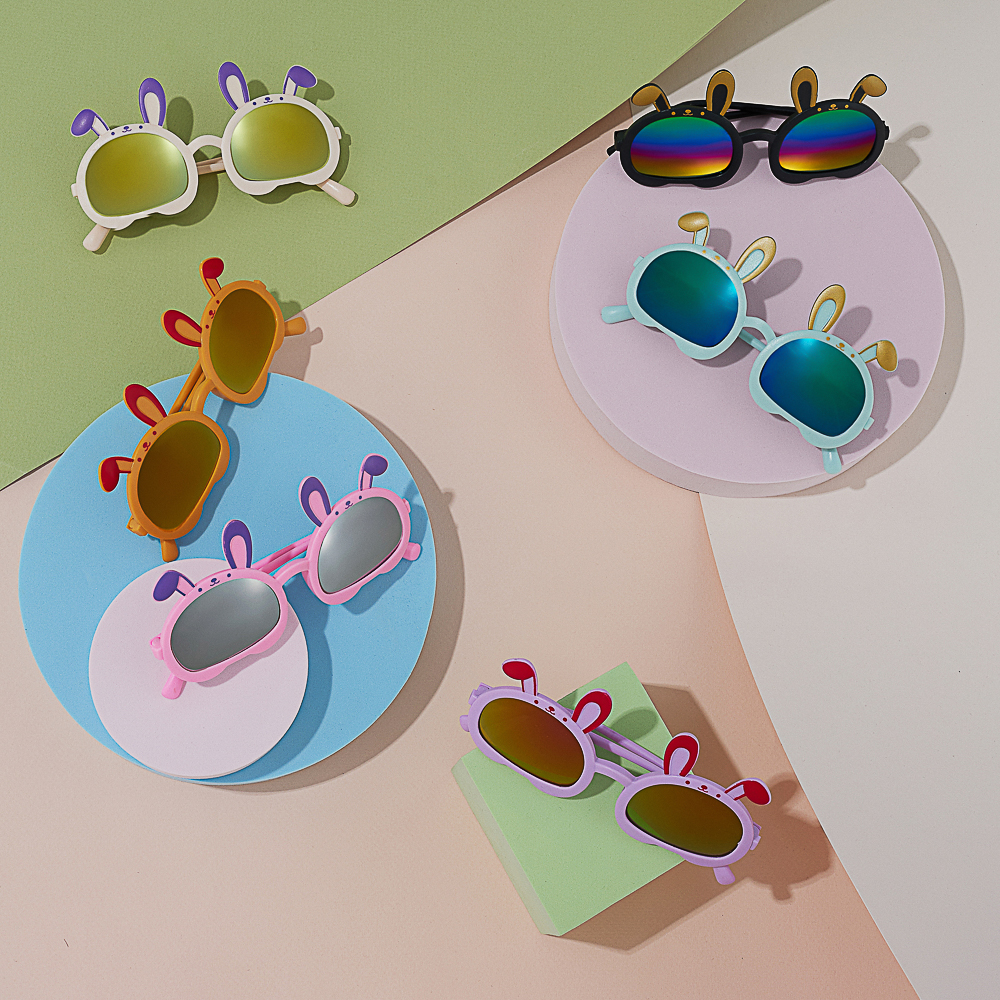 GALANTE Очки солнцезащитные детские, пластик, 127x35мм, 6 цветов, арт.№ 304-007