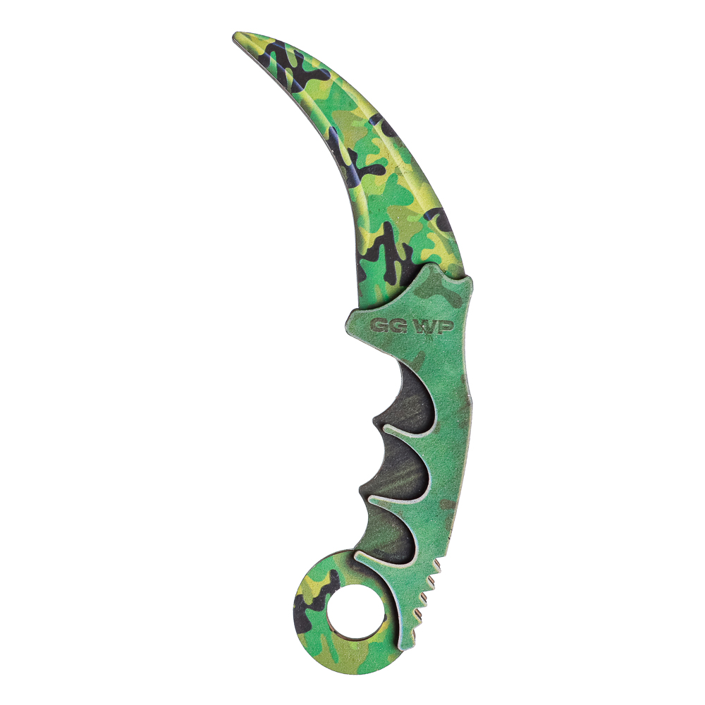 Оружие детское, деревянное, нож керамбит, 21,2x8,2см, 3 дизайна, арт.№ 261-781