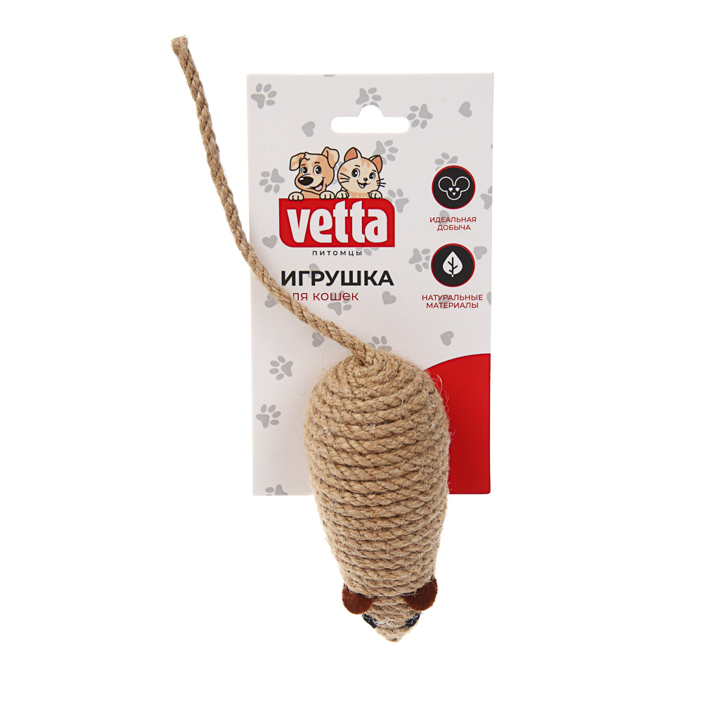 Игрушка для кошек тм VETTA, джут, 10 см, арт.№ 273-547
