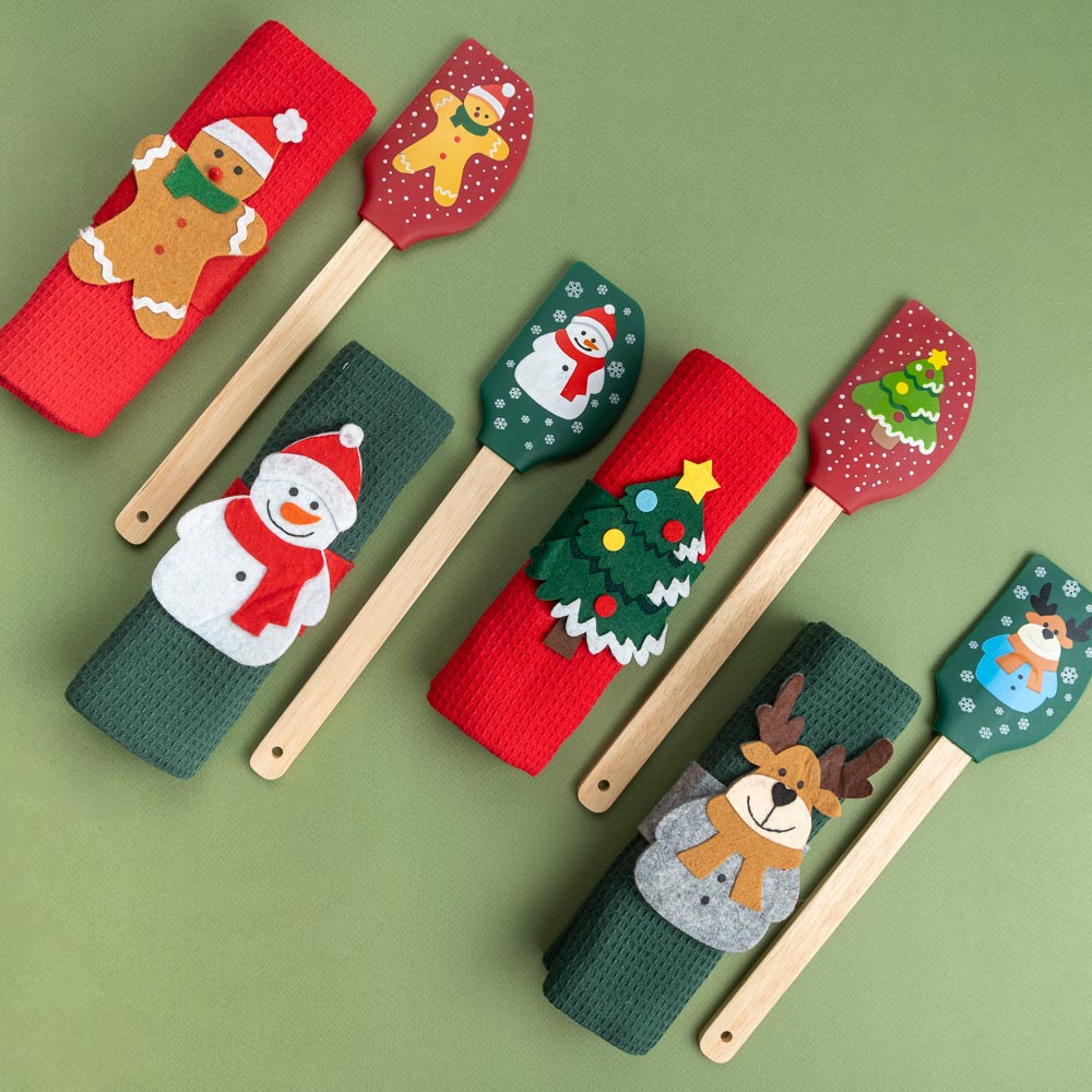 PROVANCE Шотландка Полотенце вафельное с кольцом для салфеток, 100% хлопок, фетр, 40х60см, 4 дизайна, арт.№ 492-075