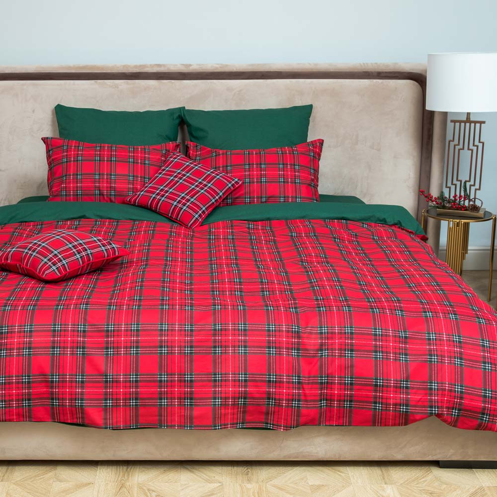 PROVANCE Шотландка Комплект постельного белья 1,5 (4 пр.), поплин 110гр/м, 100% хлопок, арт.№ 492-116