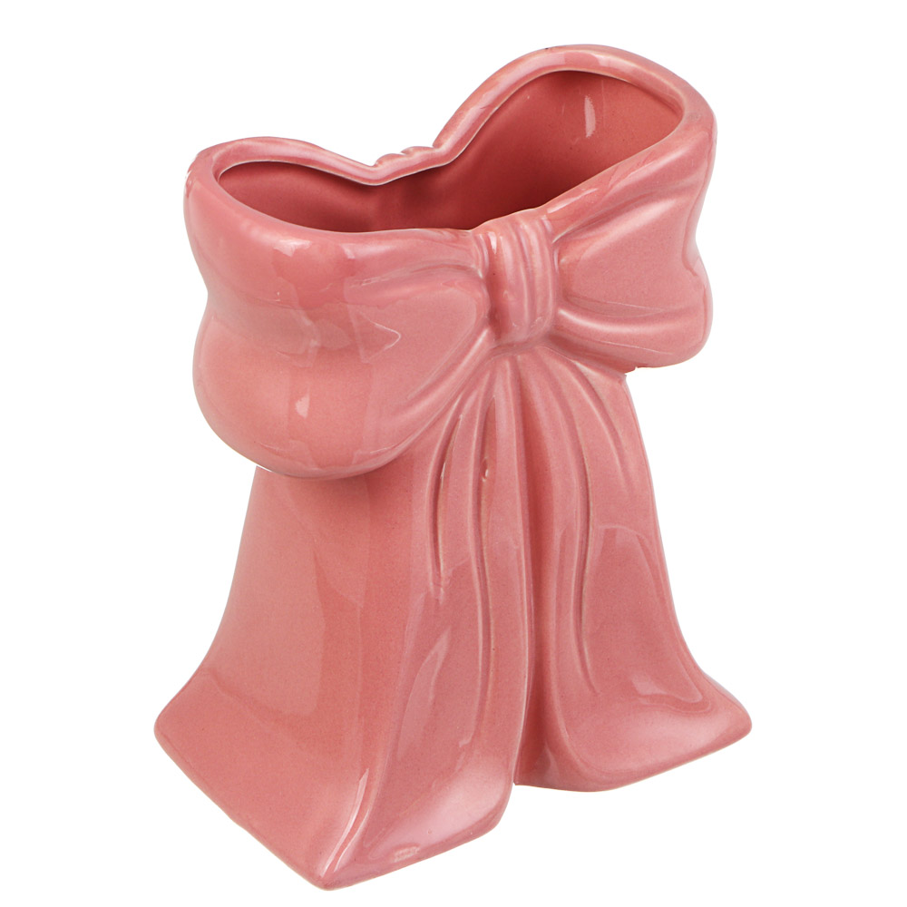 Ваза тм LADECOR "Бант" 12x8x15,5 см, доломит, арт.№ 502-226