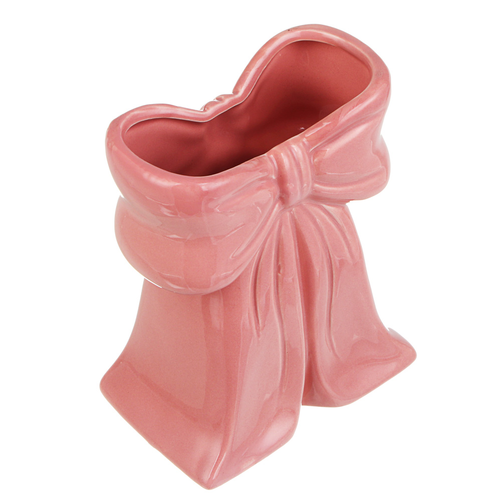 Ваза тм LADECOR "Бант" 12x8x15,5 см, доломит, арт.№ 502-226