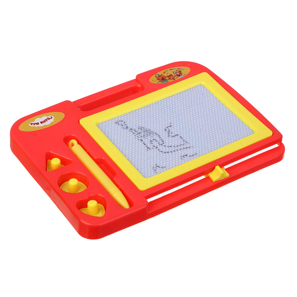 ИГРОЛЕНД Доска магнитная для рисования "ТРИ КОТА", 21,5х15,8х1,7 см, пластик, арт.№ 280-019