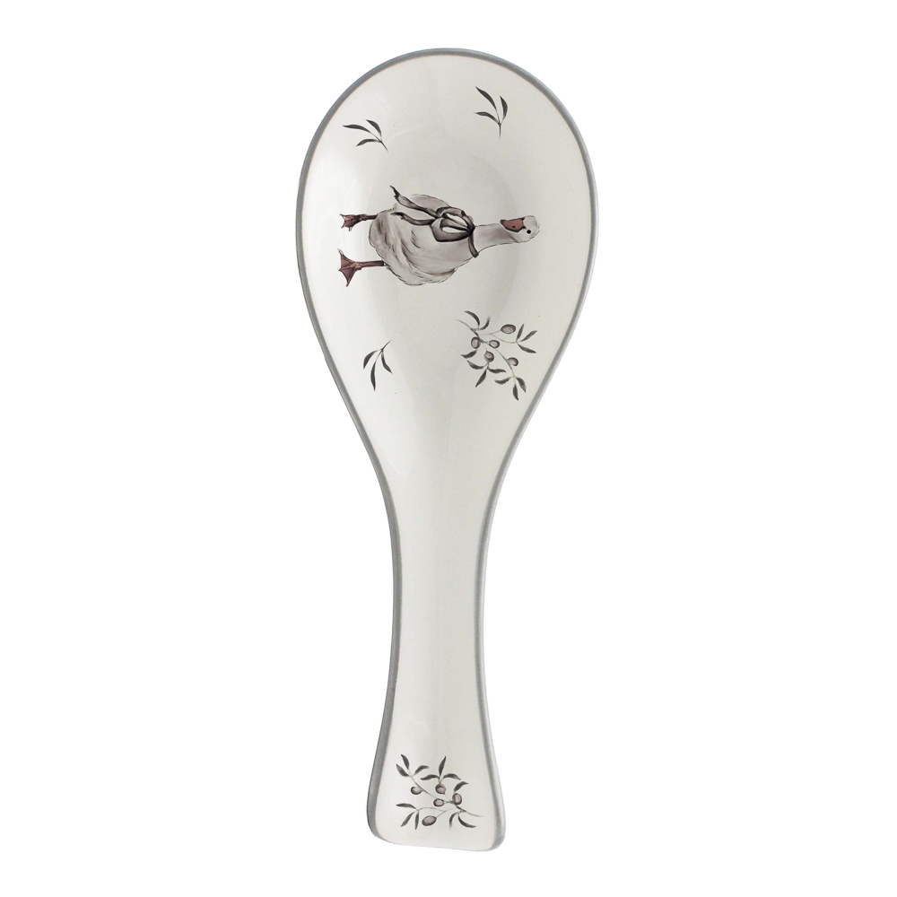 Подставка под ложку Гуси тм MILLIMI, 25х9х3см, керамика, арт.№ 824-355