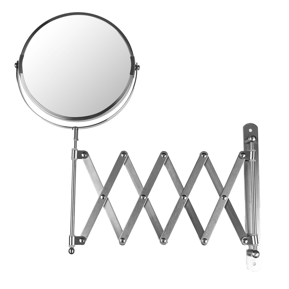 VETTA Зеркало настенное двухстороннее поворотное на складном кронштейне, 17см, арт.№ 478-128