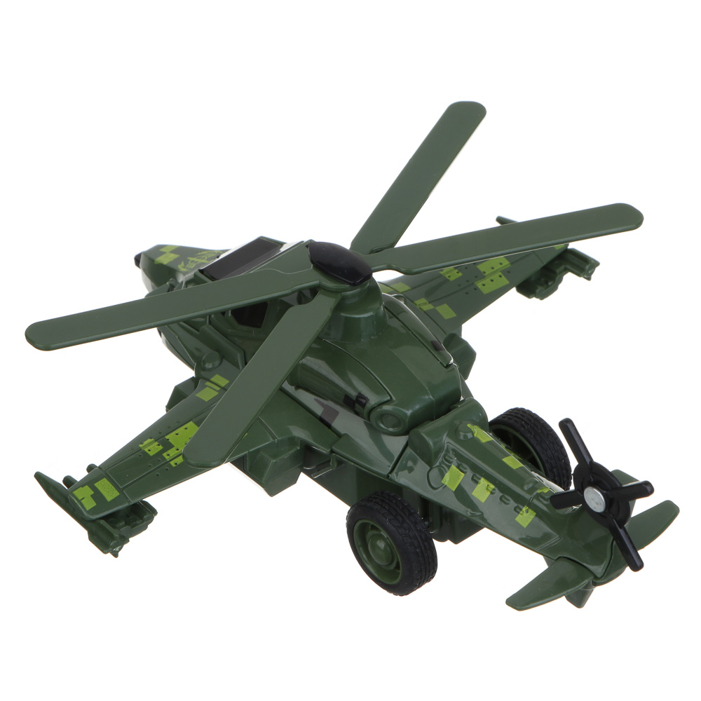 ИГРОЛЕНД Вертолет - трансформер 2 в 1, инерция, удар, ABS, 17х6х15 см, 2 дизайна, арт.№ 296-002