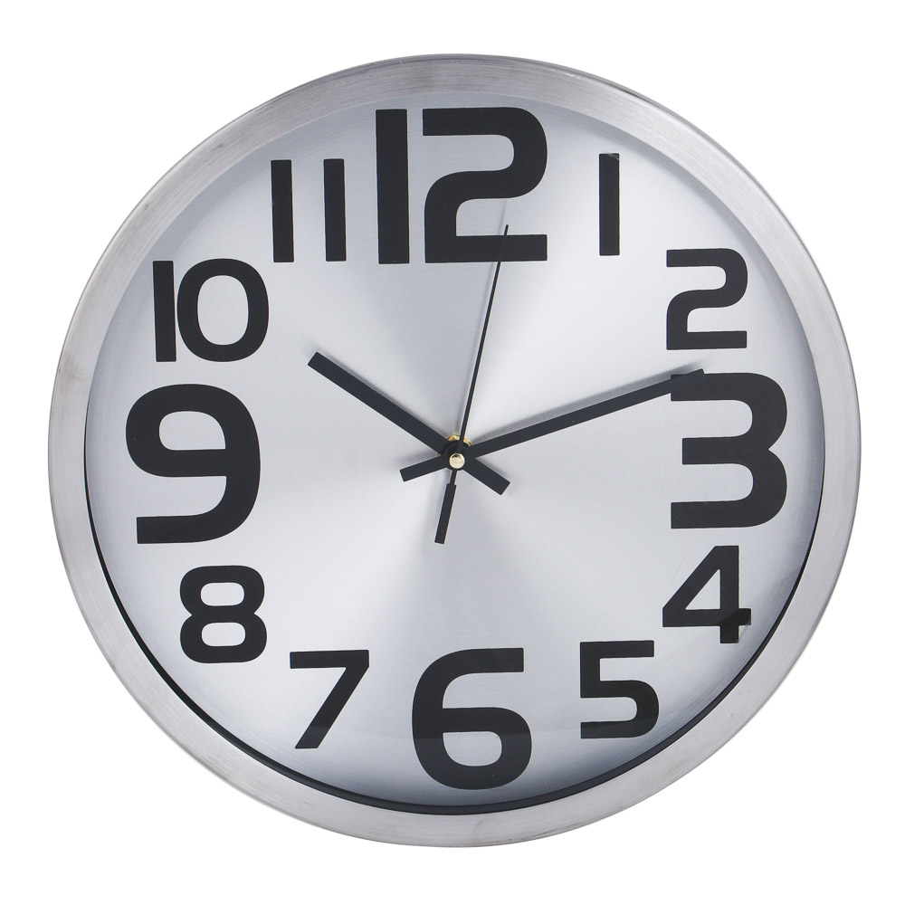 LADECOR CHRONO Часы настенные круглые, пластик, d30 см, 1xAA, арт.06-21, арт.№ 581-313