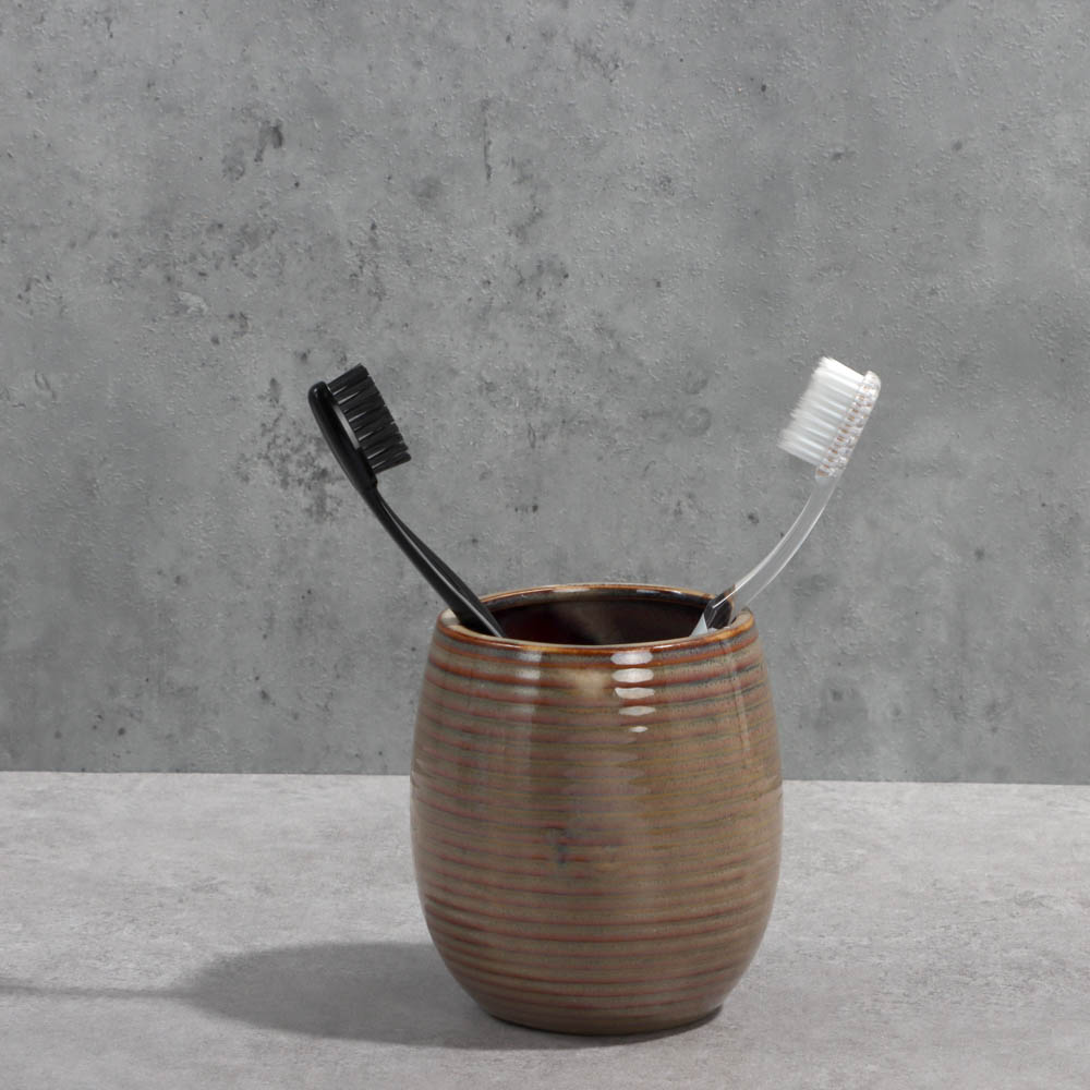 VETTA Стакан для ванной комнаты "Brown", керамика, арт.№ 463-380