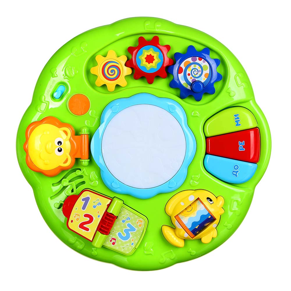 ИГРОЛЕНД Игрушка обучающая "Бизиборд 2 в 1", свет, звук, 3АА, ABS, PP, 41х8,3х31см, арт.№ 272-733