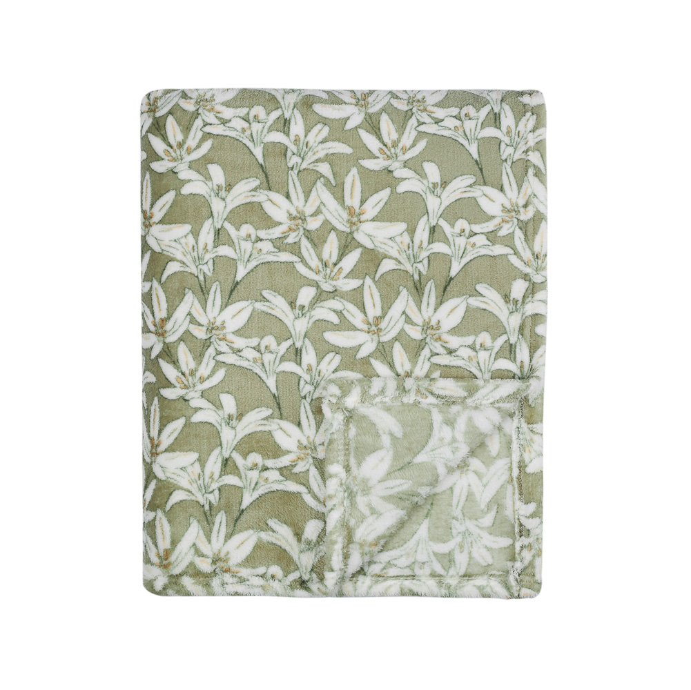 PROVANCE Эвкалипт Плед микрофибра, 150х200см, 230гр/м, зеленый, арт.№ 486-009