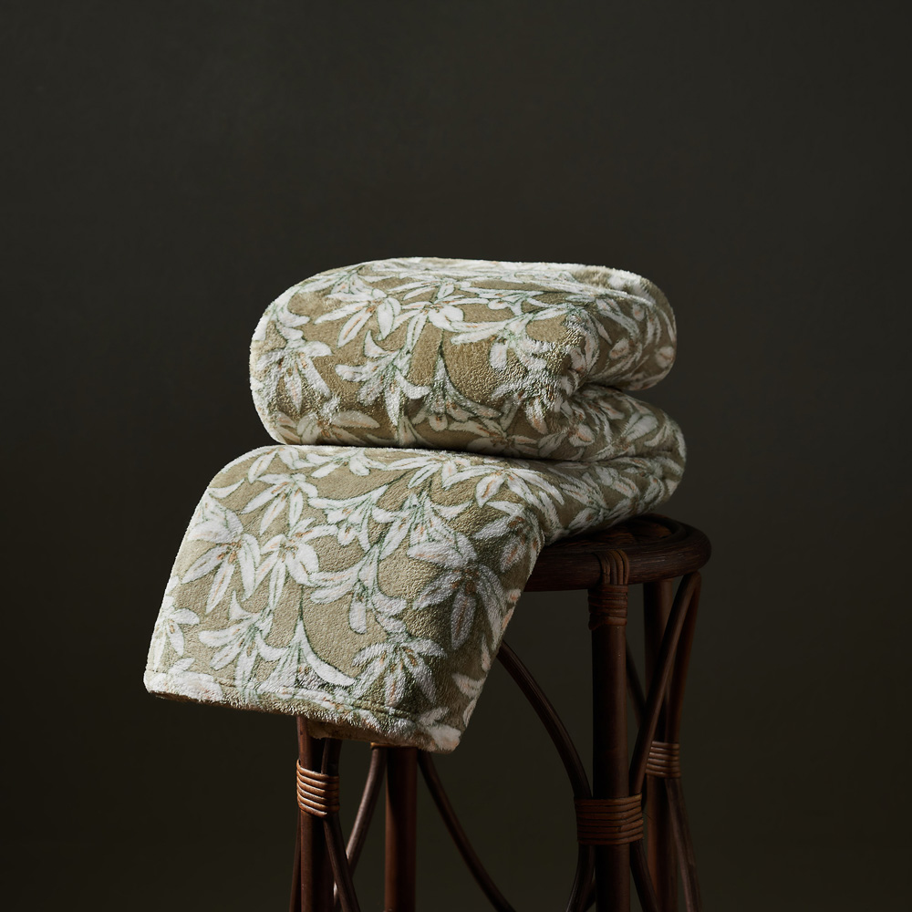 PROVANCE Эвкалипт Плед микрофибра, 150х200см, 230гр/м, зеленый, арт.№ 486-009