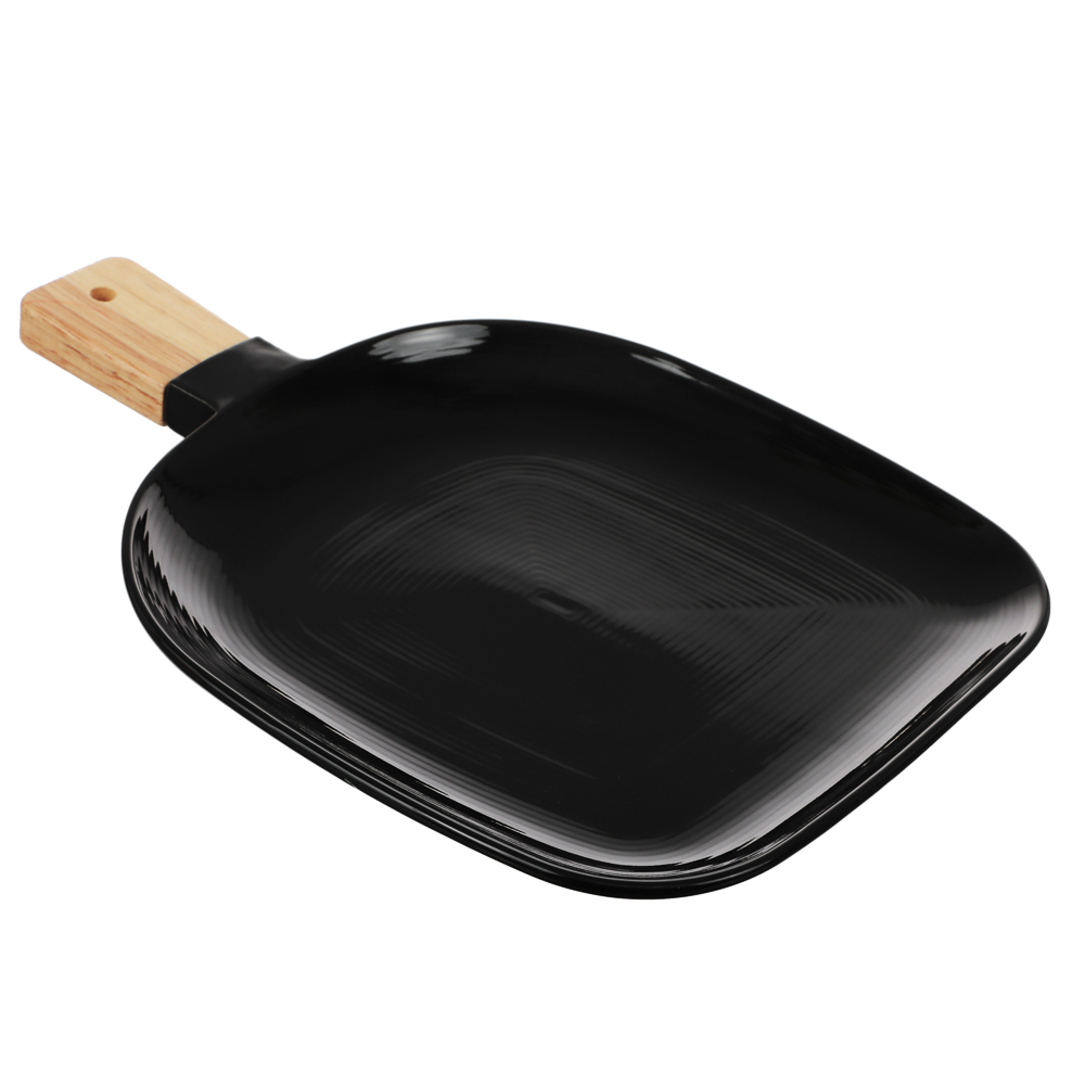 ВСЁГАЗИН Блан нуар Блюдо сервировочное, 29,5х21х3,5см, фарфор, бамбук, арт.№ 821-074