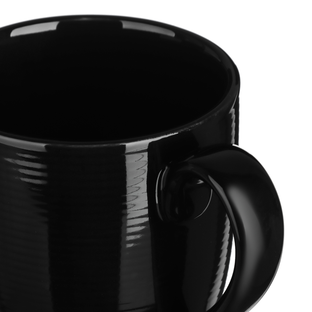 ВСЁГАЗИН Блан нуар Кружка, 350мл, фарфор, черная, арт.№ 821-080