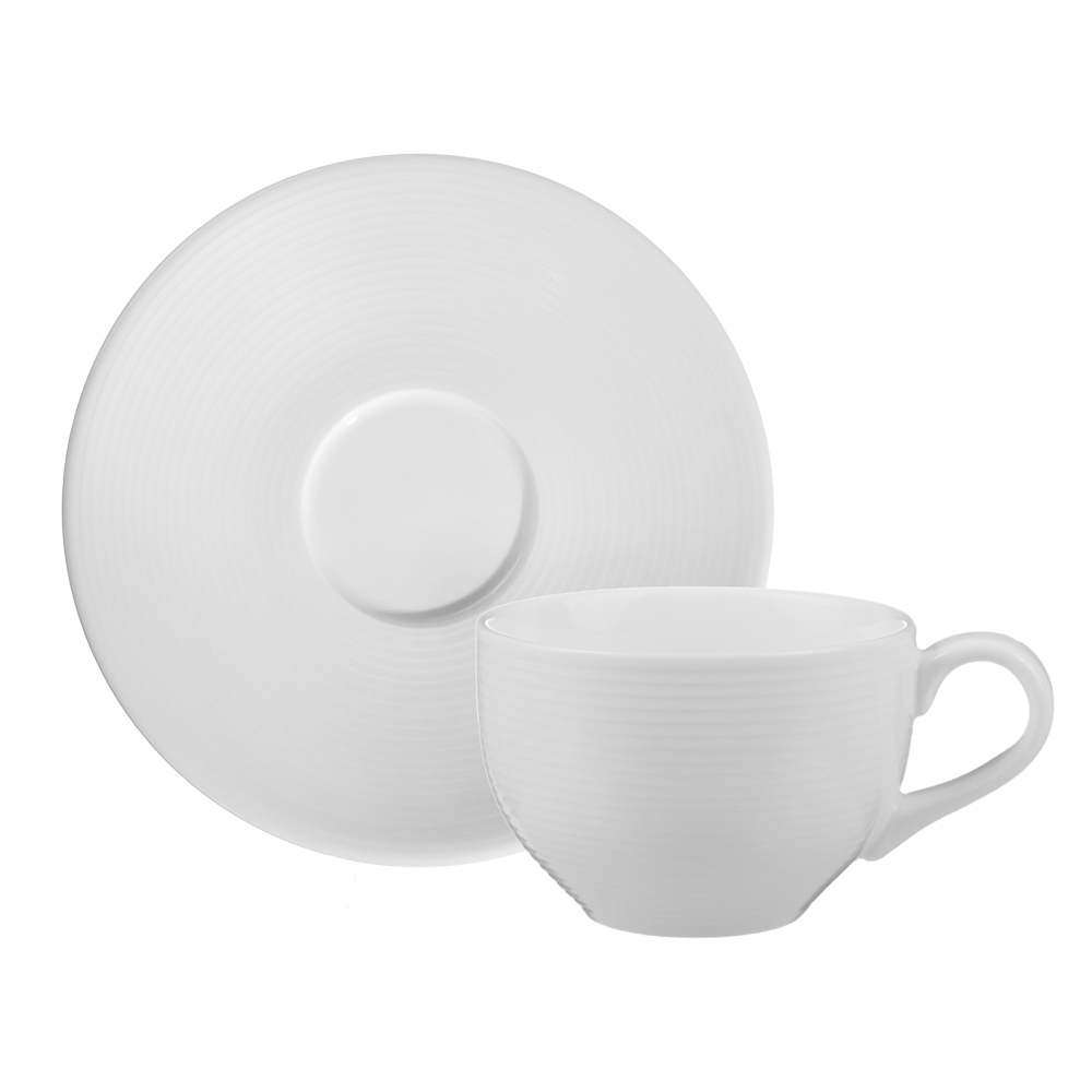 ВСЁГАЗИН Блан нуар Набор чайный 2пр, 220мл, 15см, фарфор, арт.№ 821-081